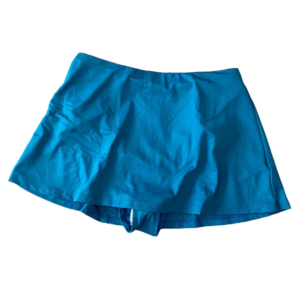 Andie Turquoise Blue Swim Skirt Bikini Bottom
